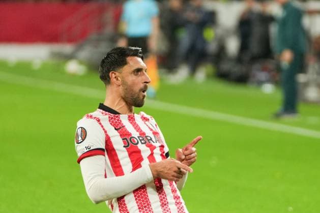 Vincenzo Grifo (SC Freiburg, 32) celebrating his goal to make it 2–0 UEFA Europa League: SC Freiburg vs FC Utrecht, Europa-Park-Stadion, 24.09.2025 Baden-Württemberg Deutschland Copyright: xBEAUTIFULxSPORTS Boscox