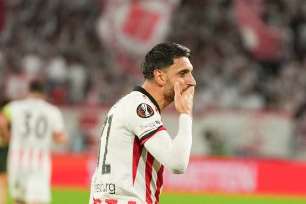 Vincenzo Grifo (SC Freiburg, 32) celebrating his goal to make it 2–0 UEFA Europa League: SC Freiburg vs FC Utrecht, Europa-Park-Stadion, 24.09.2025 Baden-Württemberg Deutschland Copyright: xBEAUTIFULxSPORTS Boscox