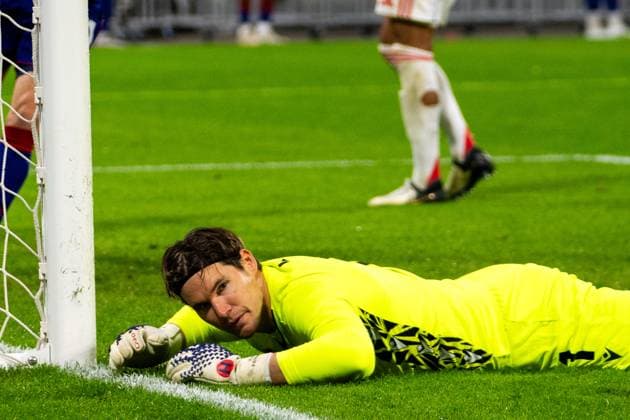 Lyon, France, October 23th 2025 Marwin Hitz (1 Basel) during the Europa League football match between Olympique Lyon and FC Basel 1893 at OL Stadium in Lyon, France. Pascal von Büren (Pascal von Büren SPP) Copyright: xPascalxvonxBürenx xSPPx spp-en-PaVoBSp-PAVO_Lyon-56