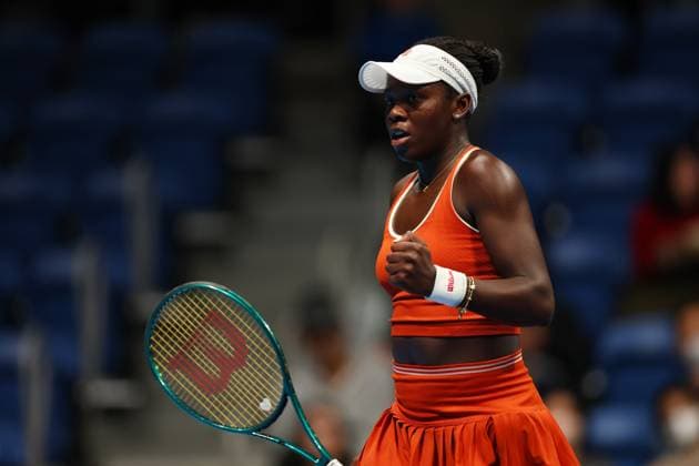 Victoria Mboko (CAN), OCTOBER 24, 2025 - Tennis : TORAY PAN PACIFIC OPEN TENNIS 2025 Quarter Final Match at Ariake Coliseum, Tokyo, Japan. Noxthirdxpartyxsales  aflo_307991511
