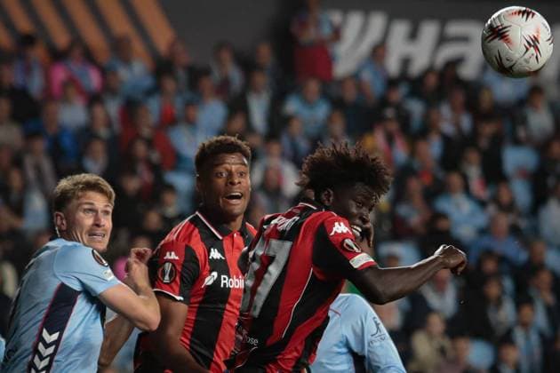 October 23, 2025, Vigo, Galicia, Spain: VIGO, SPAIN. OCTOBER 23: Europa League match between RC CELTA and OGC Nice at the Abanca-Balaidos Stadium in Vigo on October 23, 2025. Vigo Spain - ZUMAi112 20251023_zip_i112_017 Copyright: xAdrianxIragox Vigo Spain - ZUMA0838 20251023_zip_i112_017 Copyright: xIMAGO AdrianxIragox