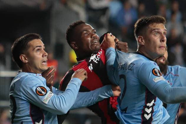 October 23, 2025, Vigo, Galicia, Spain: VIGO, SPAIN. OCTOBER 23: Europa League match between RC CELTA and OGC Nice at the Abanca-Balaidos Stadium in Vigo on October 23, 2025. Vigo Spain - ZUMAi112 20251023_zip_i112_024 Copyright: xAdrianxIragox Vigo Spain - ZUMA0838 20251023_zip_i112_024 Copyright: xIMAGO AdrianxIragox