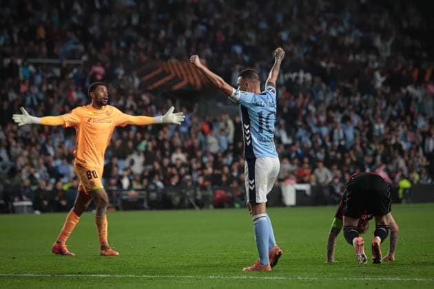 October 23, 2025, Vigo, Galicia, Spain: VIGO, SPAIN. OCTOBER 23: Europa League match between RC CELTA and OGC Nice at the Abanca-Balaidos Stadium in Vigo on October 23, 2025. Vigo Spain - ZUMAi112 20251023_zip_i112_029 Copyright: xAdrianxIragox Vigo Spain - ZUMA0838 20251023_zip_i112_029 Copyright: xIMAGO AdrianxIragox