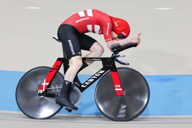 2025 Tissot UCI Track World Championships Picture by Alex Whitehead SWpix.com - 24 10 2025 - Cycling - 2025 Tissot UCI Track World Championships - Velodromo PenalolÃ n, Santiago, Chile - Men™s 1km Time Trial - Qualifying - Frederik Madsen (Denmark) Copyright: x xSWpix.comx(t axPhotographyxHubxLtd)xAlexxWhitehead SWpix.comx SWP-3030-11015