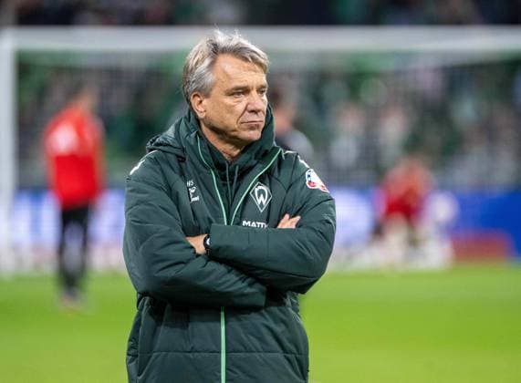 Fußball, Herren, Saison 2025 2026, 1. Bundesliga (8. Spieltag), SV Werder Bremen - 1. FC Union Berlin, Trainer Horst Steffen (Werder Bremen), 24.10.2025, Copyright: xMatthiasxKochx