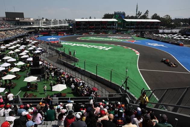 F1 Grand Prix Of Mexico City 2025 Practice 1 A view during the first practice ahead of the Formula 1 Grand Prix of Mexico City at Autodromo Hermanos Rodriguez in Mexico City, Mexico on October 24, 2025. Mexico City Mexico  Copyright: xJakubxPorzyckix originalFilename:porzycki-f1grandp251024_npcyr.jpg