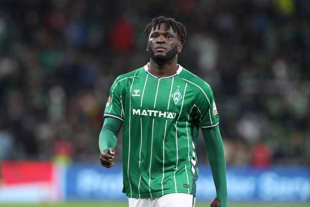 24.10.2025, xtgx, Fussball - 1.Bundesliga SV Werder Bremen - 1.FC Union Berlin v.l. Victor Boniface (Bremen, 44) (DFL DFB REGULATIONS PROHIBIT ANY USE OF PHOTOGRAPHS as IMAGE SEQUENCES and or QUASI-VIDEO) Bremen
