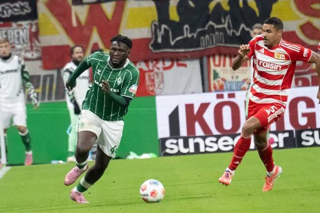 GER, 1. FBL, SV Werder Bremen vs Union Berlin 24.10.2025, Weserstadion, Bremen, GER, 1. FBL, SV Werder Bremen vs Union Berlin im Bild Victor Boniface (Werder Bremen 44);