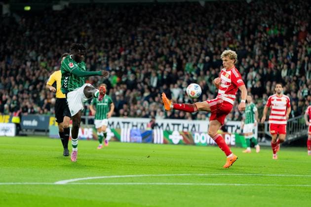 SV Werder Bremen vs Union Berlin Bundesliga Matchday 8 Victor Okoh Boniface of SV Werder Bremen in action during the Bundesliga match against Borussia Union Berlin Copyright: xTaiseixIwamotox