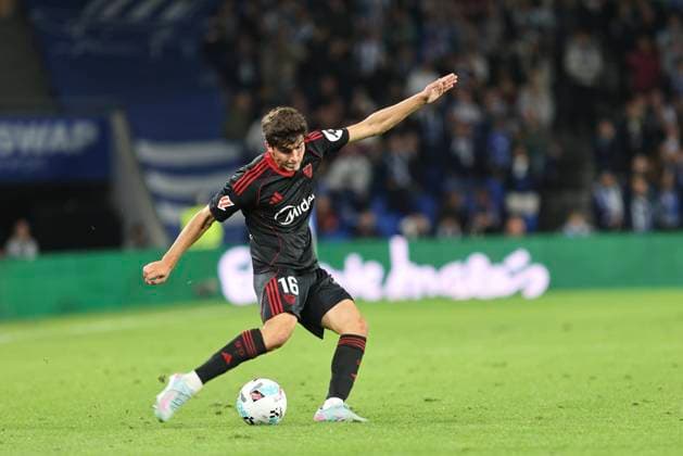 Spanish La Liga EA Sports soccer match between Real Sociedad and Sevilla at Reale Arena Stadium in San Sebastian, Spain 24 October 2025 900 Cordon Press  900 CordonxPress LOF - Real Sociedad vs Sevilla