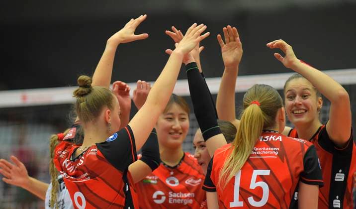 24.10.2025, Dresdner Jubel, Volleyball, 1. Bundesliga, Dresdner SC - VC Wiesbaden, (c) Dresden