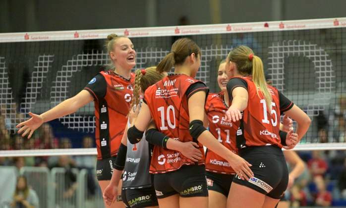 24.10.2025, Dresdner Jubel, Volleyball, 1. Bundesliga, Dresdner SC - VC Wiesbaden, (c) Dresden