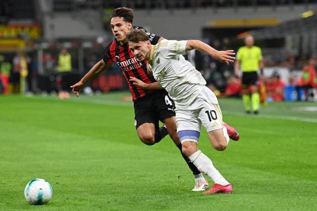 CALCIO - Serie A - AC Milan vs Pisa SC Matteo TRAMONI (PISA SPORTING CLUB) IN ACTION during AC Milan vs Pisa SC, Italian soccer Serie A match in Milan, Italy, October 24 2025 Milan Italy  Copyright: xIPAxSport ABACAx