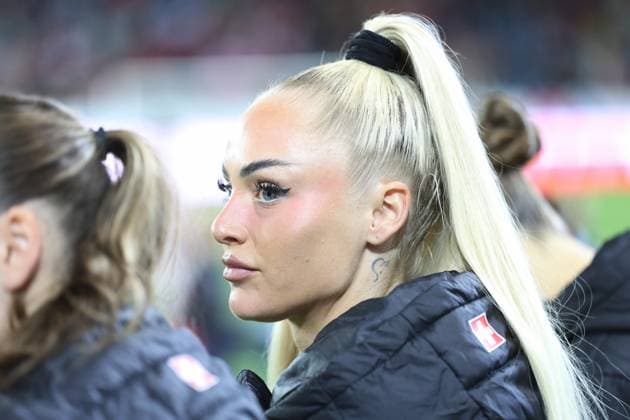 Schweiz - Kanada Alisha Lehmann (Schweiz) U16 Schweiz - Montenegro 24.10.2025 Swissporarena Luzern, SCHWEIZ, Saison 2025 2026 Frauen Fussball Laenderspiel Nationalmannschaft Schweiz - Kanada Alisha Lehmann (Schweiz)