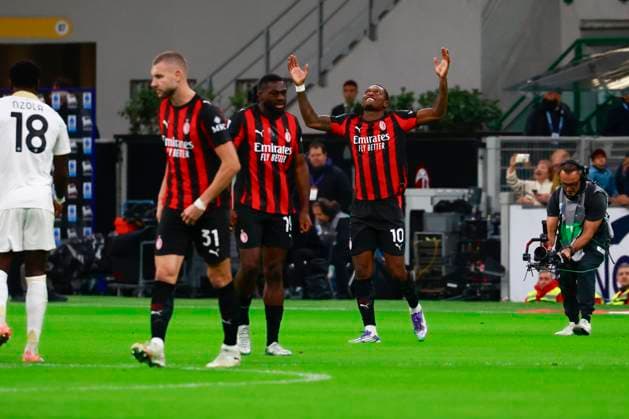 AC Milan v Pisa SC - Serie A Rafael Leao celebrates the goal during the Serie A match between AC Milan and Pisa at Giuseppe Meazza stadium in Milano, Italy, on October 24, 2025. Milano Milano Italy  Copyright: xMairoxCinquettix originalFilename:cinquetti-acmilanv251024_npT7U.jpg