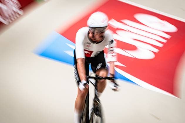 BOGLI Noah: UCI Track cycling, Rad, Radsport, Bahnrad, Bahn World Championships 2025 BOGLI Noah ( SUI ) Switzerland Querformat - quer - horizontal - Landscape - Event Veranstaltung: UCI Track Cycling World Championships 2025 - Category Kategorie: Cycling - Track Cycling World Championships - Elite Men - Location Ort: South America Chile - Santiago de Chile - Velodromo Parque Penalolen Instituto - Discipline: Points Race - Distance: 40 km - Date Datum: 24.10.2025 Thursday Day 3 -
