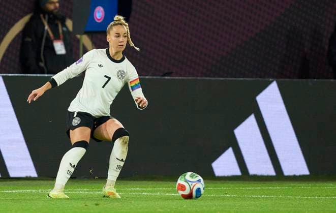 Giulia Gwinn of Germany in the Women s Nations League 2025 Semi-Final first leg match GERMANY - FRANCE 1-0 on October 24, 2025 in Düsseldorf, Germany. Season 2025 2026