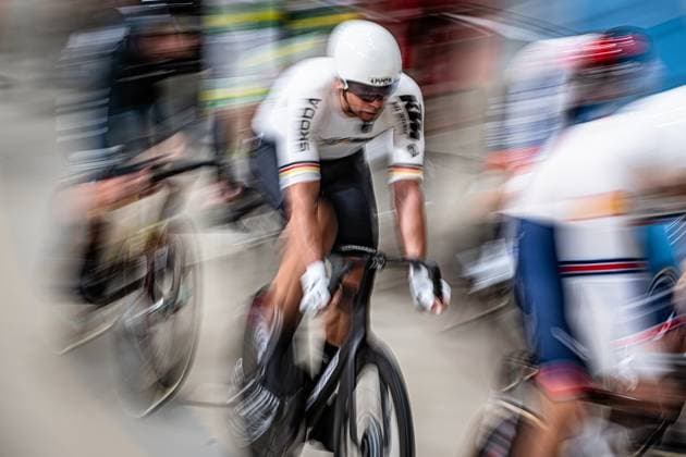 KLUGE Roger: UCI Track cycling, Rad, Radsport, Bahnrad, Bahn World Championships 2025 KLUGE Roger ( GER ) Germany Querformat - quer - horizontal - Landscape - Event Veranstaltung: UCI Track Cycling World Championships 2025 - Category Kategorie: Cycling - Track Cycling World Championships - Elite Men - Location Ort: South America Chile - Santiago de Chile - Velodromo Parque Penalolen Instituto - Discipline: Points Race - Distance: 40 km - Date Datum: 24.10.2025 Thursday Day 3 -