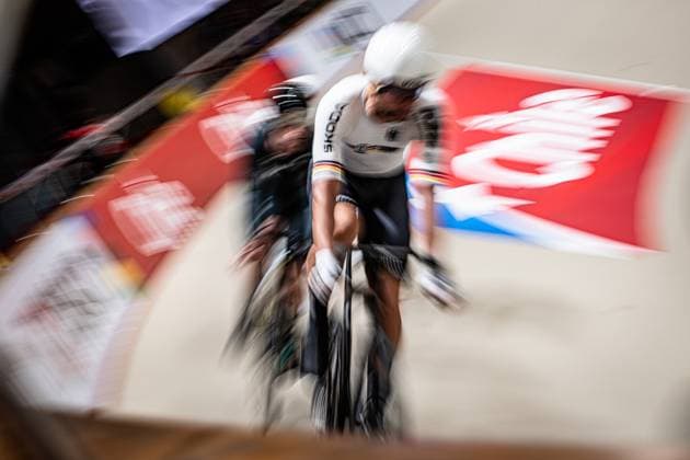 KLUGE Roger: UCI Track cycling, Rad, Radsport, Bahnrad, Bahn World Championships 2025 KLUGE Roger ( GER ) Germany Querformat - quer - horizontal - Landscape - Event Veranstaltung: UCI Track Cycling World Championships 2025 - Category Kategorie: Cycling - Track Cycling World Championships - Elite Men - Location Ort: South America Chile - Santiago de Chile - Velodromo Parque Penalolen Instituto - Discipline: Points Race - Distance: 40 km - Date Datum: 24.10.2025 Thursday Day 3 -