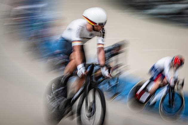 KLUGE Roger: UCI Track cycling, Rad, Radsport, Bahnrad, Bahn World Championships 2025 KLUGE Roger ( GER ) Germany Querformat - quer - horizontal - Landscape - Event Veranstaltung: UCI Track Cycling World Championships 2025 - Category Kategorie: Cycling - Track Cycling World Championships - Elite Men - Location Ort: South America Chile - Santiago de Chile - Velodromo Parque Penalolen Instituto - Discipline: Points Race - Distance: 40 km - Date Datum: 24.10.2025 Thursday Day 3 -