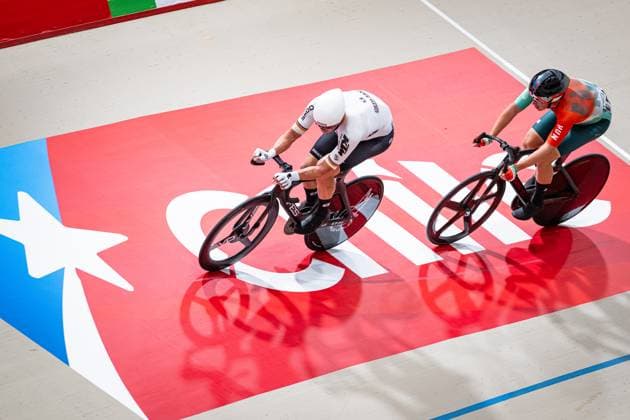 KLUGE Roger: UCI Track cycling, Rad, Radsport, Bahnrad, Bahn World Championships 2025 KLUGE Roger ( GER ) Germany Querformat - quer - horizontal - Landscape - Event Veranstaltung: UCI Track Cycling World Championships 2025 - Category Kategorie: Cycling - Track Cycling World Championships - Elite Men - Location Ort: South America Chile - Santiago de Chile - Velodromo Parque Penalolen Instituto - Discipline: Points Race - Distance: 40 km - Date Datum: 24.10.2025 Thursday Day 3 -