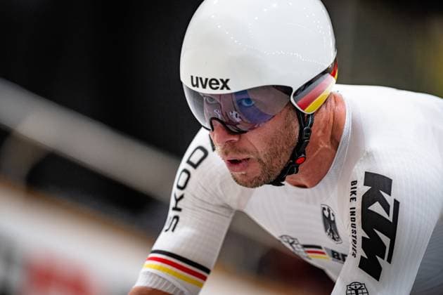 KLUGE Roger: UCI Track cycling, Rad, Radsport, Bahnrad, Bahn World Championships 2025 KLUGE Roger ( GER ) Germany Querformat - quer - horizontal - Landscape - Event Veranstaltung: UCI Track Cycling World Championships 2025 - Category Kategorie: Cycling - Track Cycling World Championships - Elite Men - Location Ort: South America Chile - Santiago de Chile - Velodromo Parque Penalolen Instituto - Discipline: Points Race - Distance: 40 km - Date Datum: 24.10.2025 Thursday Day 3 -