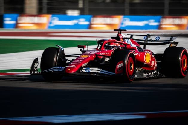 2025 Formula One Mexican Grand Prix Autodromo Hermanos Rodriguez, Mexico City, Mexico. 24.October.2025; Charles Leclerc of Monaco and Scuderia Ferrari during Free Practice 2 Formula One Mexican Grand Prix (Photo by Jay Hirano) Mexico City Autodromo Hermanos Rodriguez Mexico Copyright: xJayxHiranox
