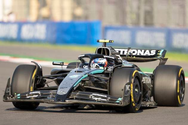Kimi Antonelli driving Mercedes-AMG F1 W16 E Performance during second practice ahead of the F1 Grand Prix of Mexico at Autodromo Hermanos Rodriguez on October 24, 2025 in Mexico City, Mexico. (Richard Callis SPP) Copyright: xRichardxCallis SPPx spp-en-RiCa-richiecallis_241025a28604
