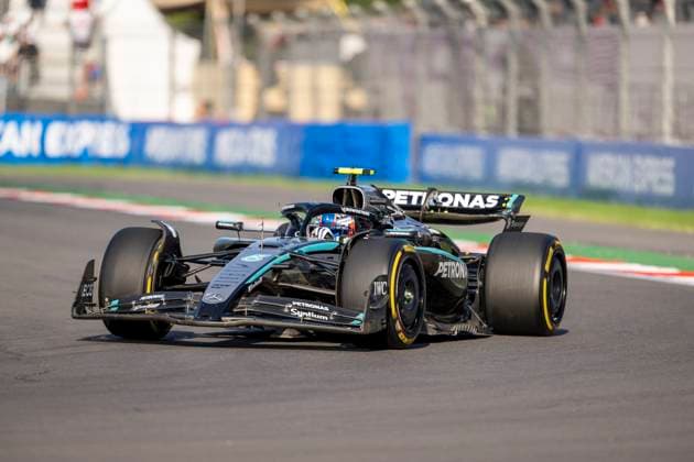 Kimi Antonelli driving Mercedes-AMG F1 W16 E Performance during second practice ahead of the F1 Grand Prix of Mexico at Autodromo Hermanos Rodriguez on October 24, 2025 in Mexico City, Mexico. (Richard Callis SPP) Copyright: xRichardxCallis SPPx spp-en-RiCa-richiecallis_241025a28602