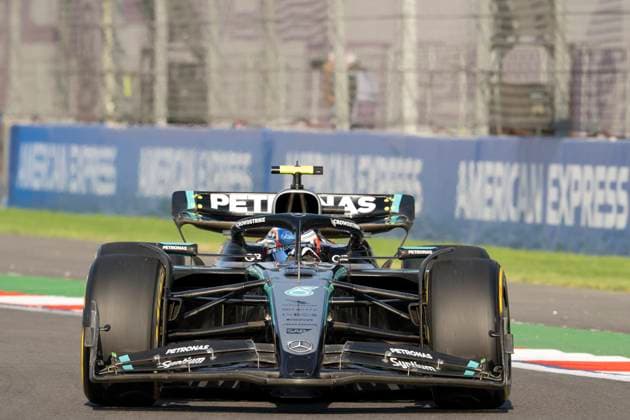 Kimi Antonelli driving Mercedes-AMG F1 W16 E Performance during second practice ahead of the F1 Grand Prix of Mexico at Autodromo Hermanos Rodriguez on October 24, 2025 in Mexico City, Mexico. (Richard Callis SPP) Copyright: xRichardxCallis SPPx spp-en-RiCa-richiecallis_241025a28596