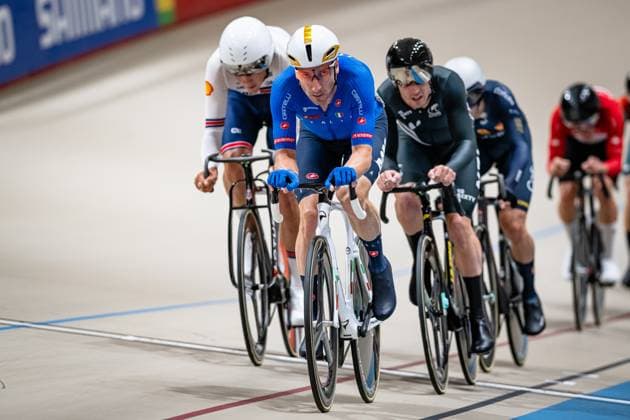 VIVIANI Elia: UCI Track cycling, Rad, Radsport, Bahnrad, Bahn World Championships 2025 VIVIANI Elia ( ITA ) Italy Querformat - quer - horizontal - Landscape - Event Veranstaltung: UCI Track Cycling World Championships 2025 - Category Kategorie: Cycling - Track Cycling World Championships - Elite Men - Location Ort: South America Chile - Santiago de Chile - Velodromo Parque Penalolen Instituto - Discipline: Points Race - Distance: 40 km - Date Datum: 24.10.2025 Thursday Day 3 -