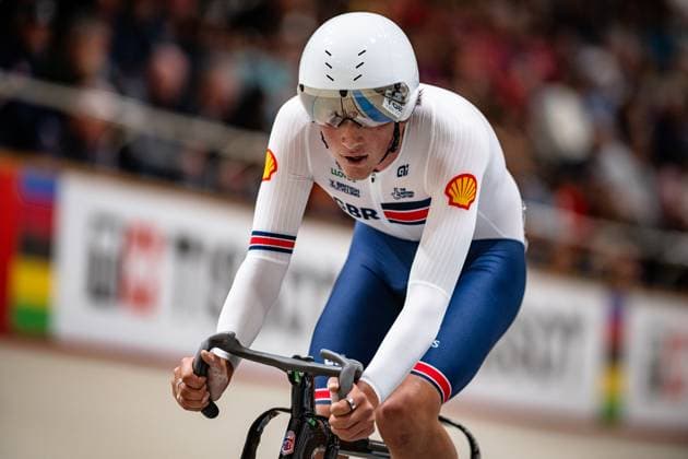 TARLING Joshua Michael: UCI Track cycling, Rad, Radsport, Bahnrad, Bahn World Championships 2025 TARLING Joshua Michael ( GBR ) Great Britain Querformat - quer - horizontal - Landscape - Event Veranstaltung: UCI Track Cycling World Championships 2025 - Category Kategorie: Cycling - Track Cycling World Championships - Elite Men - Location Ort: South America Chile - Santiago de Chile - Velodromo Parque Penalolen Instituto - Discipline: Points Race - Distance: 40 km - Date Datum: 24.10.2025 Thursday Day 3 -
