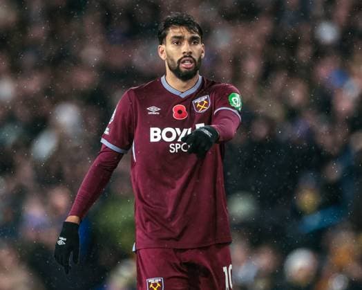 Premier League Leeds United v West Ham United Lucas Paqueta of West Ham United during the Premier League match Leeds United vs West Ham United at Elland Road, Leeds, United Kingdom, 24th October 2025 (Photo by Mark Cosgrove News Images) Leeds Elland Road West Yorkshire United Kingdom Copyright: xMarkxCosgrove NewsxImagesx