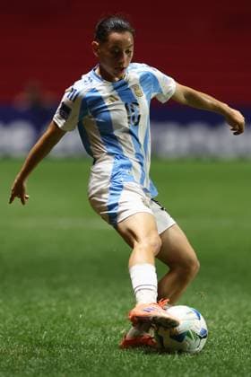Argentina s midfielder Maricel Pereyra looks on during the CONMEBOL Women s Nations League football match, qualifier for the 2027 World Cup in Brazil, between Argentina and Paraguay, at the Diego Armando Maradona stadium in Buenos Aires, Argentina on October 24, 2025. BUENOS AIRES ARGENTINA Copyright: xALEJANDROxPAGNIx