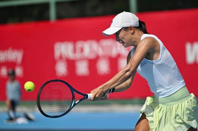 Ikumi Yamazaki In WTA250 Ikumi Yamazaki, Japan woman s tennis player during the WTA250 qualifying on October 25, 2025 In Hong Kong. (Photo by Kobe Li Nexpher Images) Hong Kong