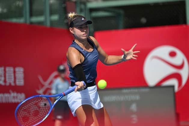 Emily Appleton In WTA250 Emily Appleton, British woman s tennis player during the WTA250 qualifying on October 25, 2025 In Hong Kong. (Photo by Kobe Li Nexpher Images) Hong Kong
