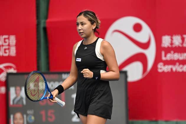 Zarina Diyas In WTA250 Zarina Diyas, The Republic of Kazakhstan woman s tennis player during the WTA250 qualifying on October 25, 2025 In Hong Kong. (Photo by Kobe Li Nexpher Images) Hong Kong