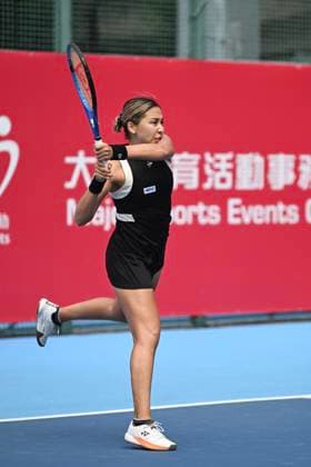 Zarina Diyas In WTA250 Zarina Diyas, The Republic of Kazakhstan woman s tennis player during the WTA250 qualifying on October 25, 2025 In Hong Kong. (Photo by Kobe Li Nexpher Images) Hong Kong