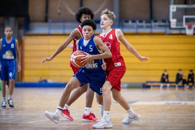 GER, U14 Frankfurt Skyliners - Team Duesseldorf Koeln Leverkusen, Herbstcup der Porsche Basketball-Akademie 2025, Basketball, 25.10.2025 GER, U14 Frankfurt Skyliners - Team Duesseldorf Koeln Leverkusen, Herbstcup der Porsche Basketball-Akademie 2025, Basketball, 25.10.2025 Ludwigsburg Copyright: xSandyxDinkelackerx EP_EER