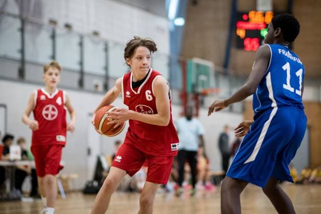 GER, U14 Frankfurt Skyliners - Team Duesseldorf Koeln Leverkusen, Herbstcup der Porsche Basketball-Akademie 2025, Basketball, 25.10.2025 GER, U14 Frankfurt Skyliners - Team Duesseldorf Koeln Leverkusen, Herbstcup der Porsche Basketball-Akademie 2025, Basketball, 25.10.2025 Ludwigsburg Copyright: xSandyxDinkelackerx EP_EER