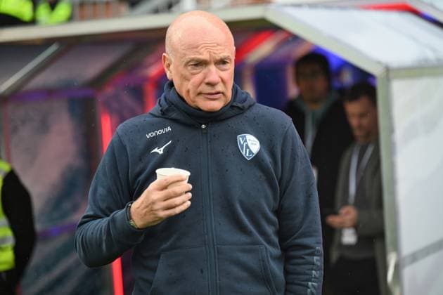 25.10.2025, Fußball, Herren, 2.BL (2. Bundesliga), Saison 2025 2026, Holstein Kiel - VfL Bochum, 10. Spieltag Trainer Uwe Rösler (Bochum) Kiel, Holstein-Stadion Holstein-Stadion Schleswig-Holstein Deutschland