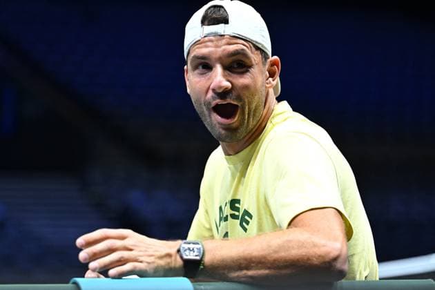 Practice Day At 2025 Rolex Paris Masters - France Grigor Dimitrov (BUL) during practice at the 2025 Rolex Paris Masters at the U Arena in Paris, FRANCE, on October 24, 2025. Photo by Corinne Dubreuil ABACAPRESS.COM Paris France  Copyright: xDubreuilxCorinne ABACAx