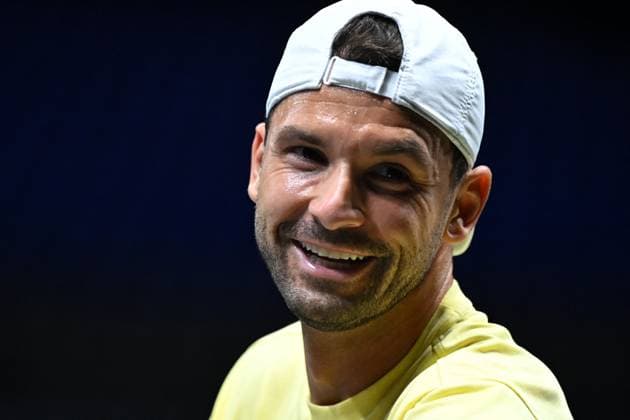 Practice Day At 2025 Rolex Paris Masters - France Grigor Dimitrov (BUL) during practice at the 2025 Rolex Paris Masters at the U Arena in Paris, FRANCE, on October 24, 2025. Photo by Corinne Dubreuil ABACAPRESS.COM Paris France  Copyright: xDubreuilxCorinne ABACAx