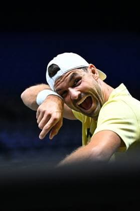 Practice Day At 2025 Rolex Paris Masters - France Grigor Dimitrov (BUL) during practice at the 2025 Rolex Paris Masters at the U Arena in Paris, FRANCE, on October 24, 2025. Photo by Corinne Dubreuil ABACAPRESS.COM Paris France  Copyright: xDubreuilxCorinne ABACAx