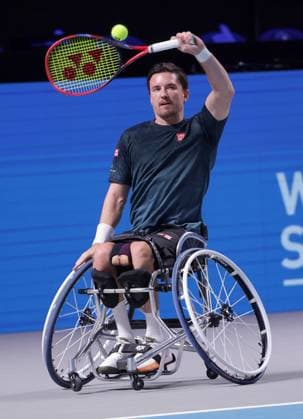 TENNIS - ATP, Tennis Herren Erste Bank Open VIENNA,AUSTRIA,25.OCT.25 - TENNIS - ATP World Tour, Erste Bank Open, wheelchair tennis. Image shows Gordon Reid (GBR).  GEPAxpictures xWalterxLuger