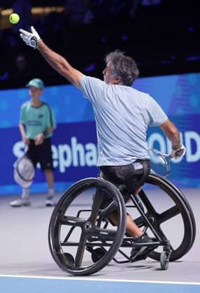 TENNIS - ATP, Tennis Herren Erste Bank Open VIENNA,AUSTRIA,25.OCT.25 - TENNIS - ATP World Tour, Erste Bank Open, wheelchair tennis. Image shows Stephane Houdet (FRA).  GEPAxpictures xWalterxLuger