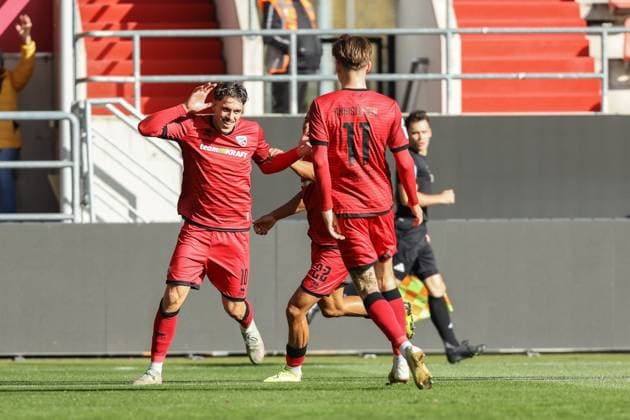 3. Liga; FC Ingolstadt 04 - 1. FC Saarbrücken; Tor Jubel Treffer Dennis Kaygin (10, FCI) Frederik Christensen (11, FCI) Marcel Costly (22, FCI) 3. Liga - FC Ingolstadt 04 Saison 2025 2026 1. FC Saarbrücken
