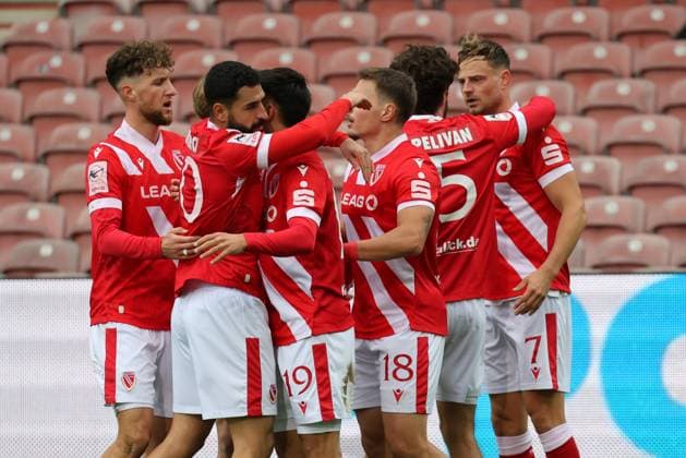 Cottbuser Torjubel Fussball 3. Liga 2025 2026 FC Energie Cottbus - TSV Havelse