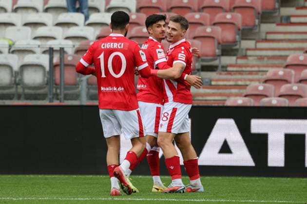 Cottbuser Torjubel Fussball 3. Liga 2025 2026 FC Energie Cottbus - TSV Havelse