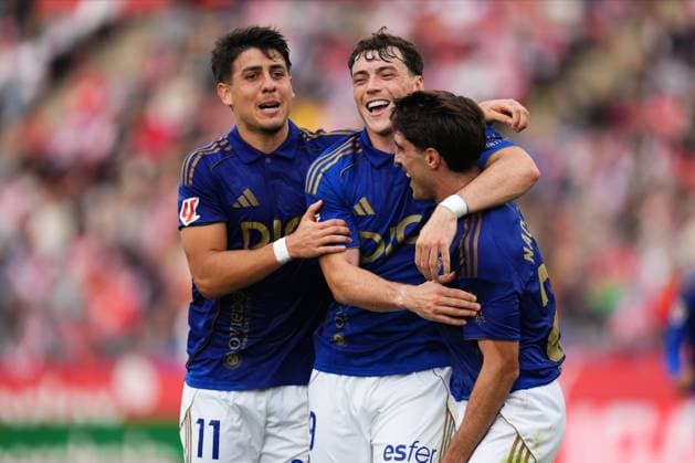 ESP: Girona FC v Real Oviedo. Liga match 2025-2026, Date 10 Federico Vinas of Real Oviedo during the La Liga match 2025-2026, date 10 between Girona FC and Real Oviedo played at Montilivi Stadium on October 25, 2025 in Girona, Spain. kpng Copyright: xBaguxBlancox xPRESSINx PS_251025_GIR_OVI_2425_222